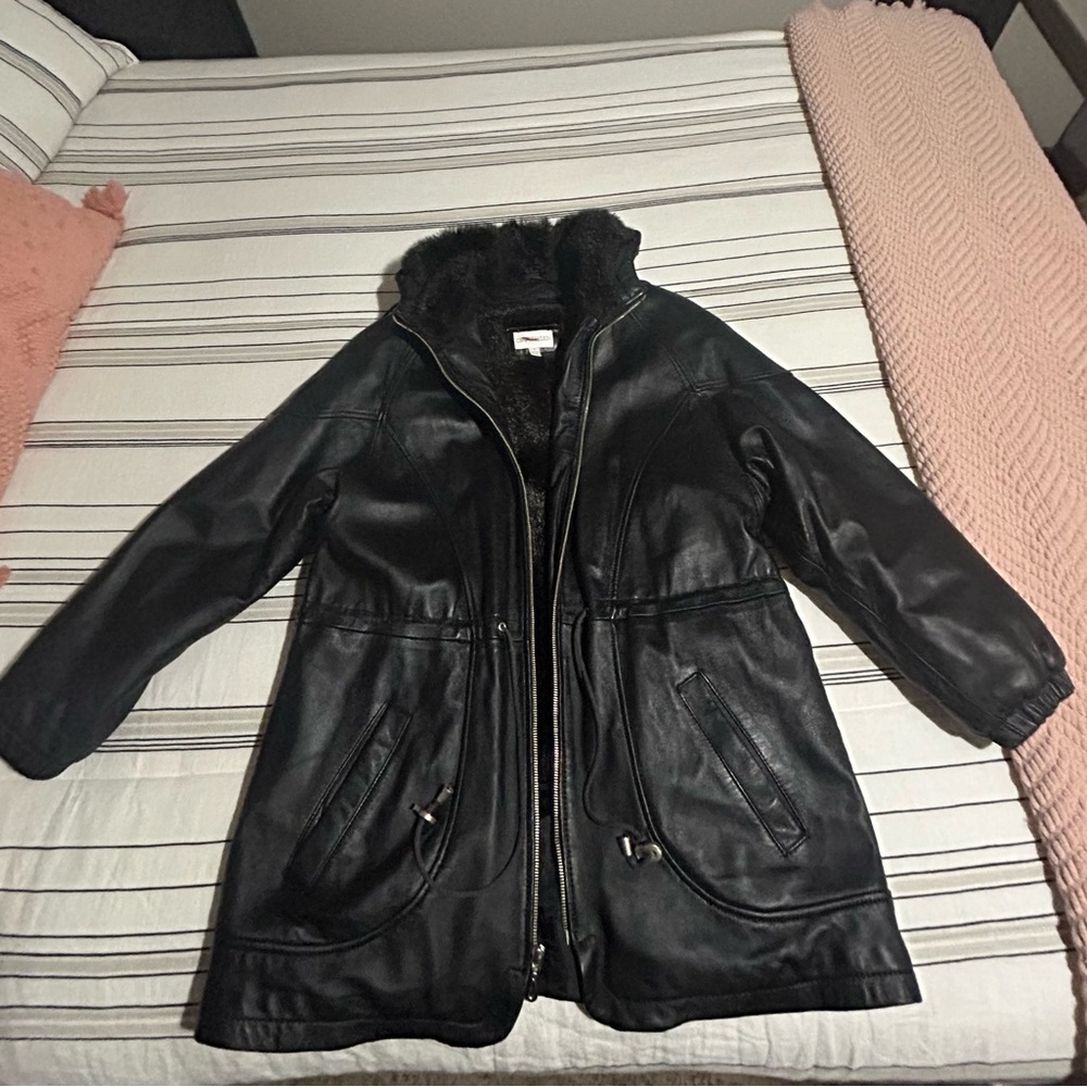 Black leather Jacket